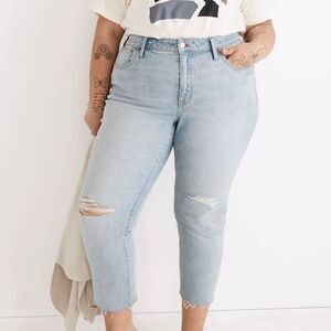 Madewell High Rise Slim Boyjean in Prentice Wash